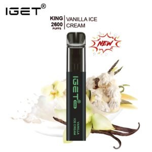 IGET KING VANILLA ICE CREAM – 2600 PUFFS