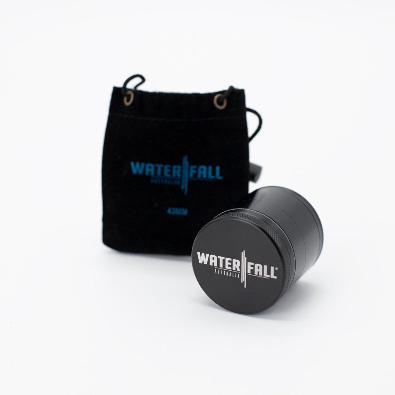 Waterfall 4-Piece Dry Herb Grinder with Removable Screen - Gloss (43mm) - Image 2