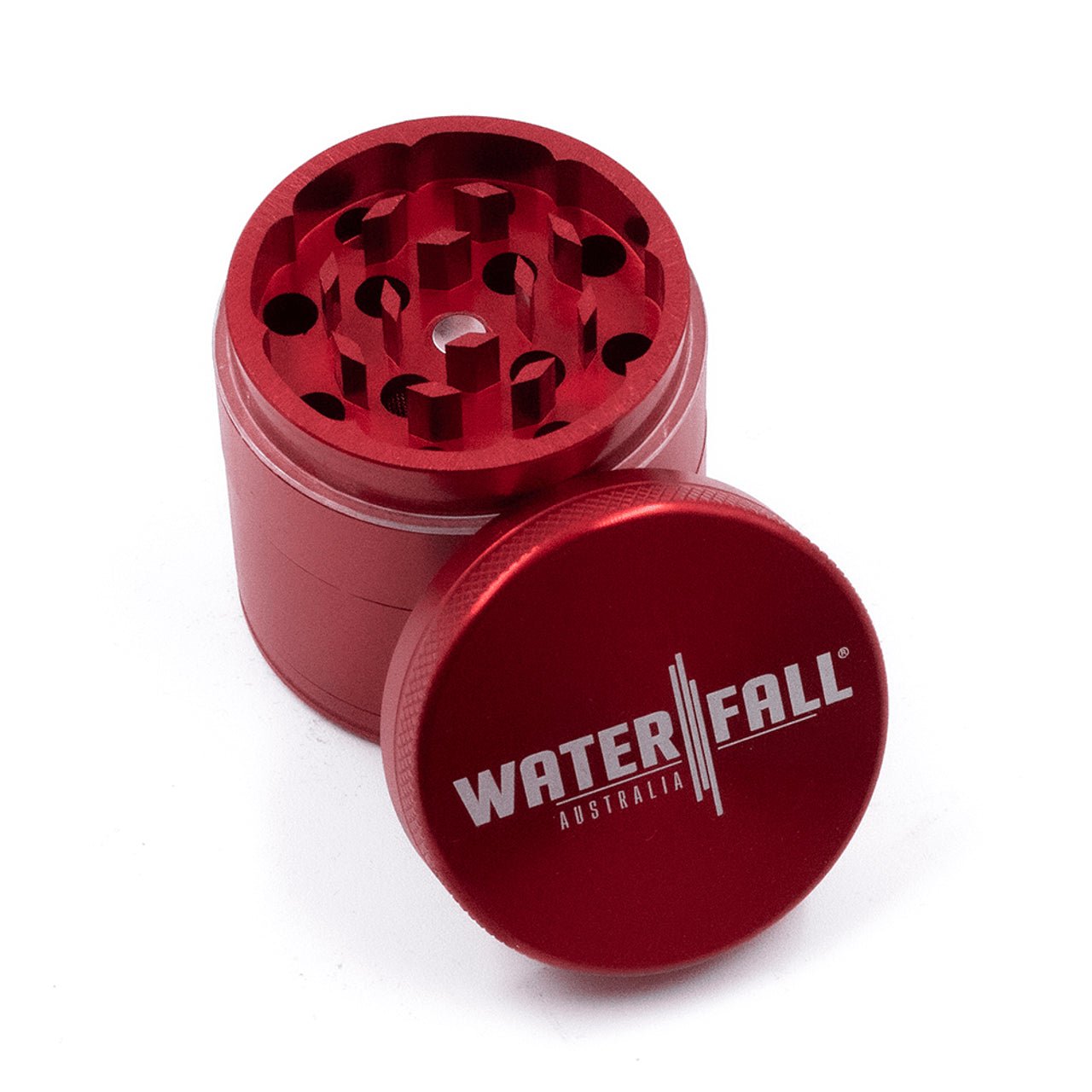 Waterfall 4-Piece Dry Herb Grinder with Removable Screen - Gloss (43mm) - Image 6