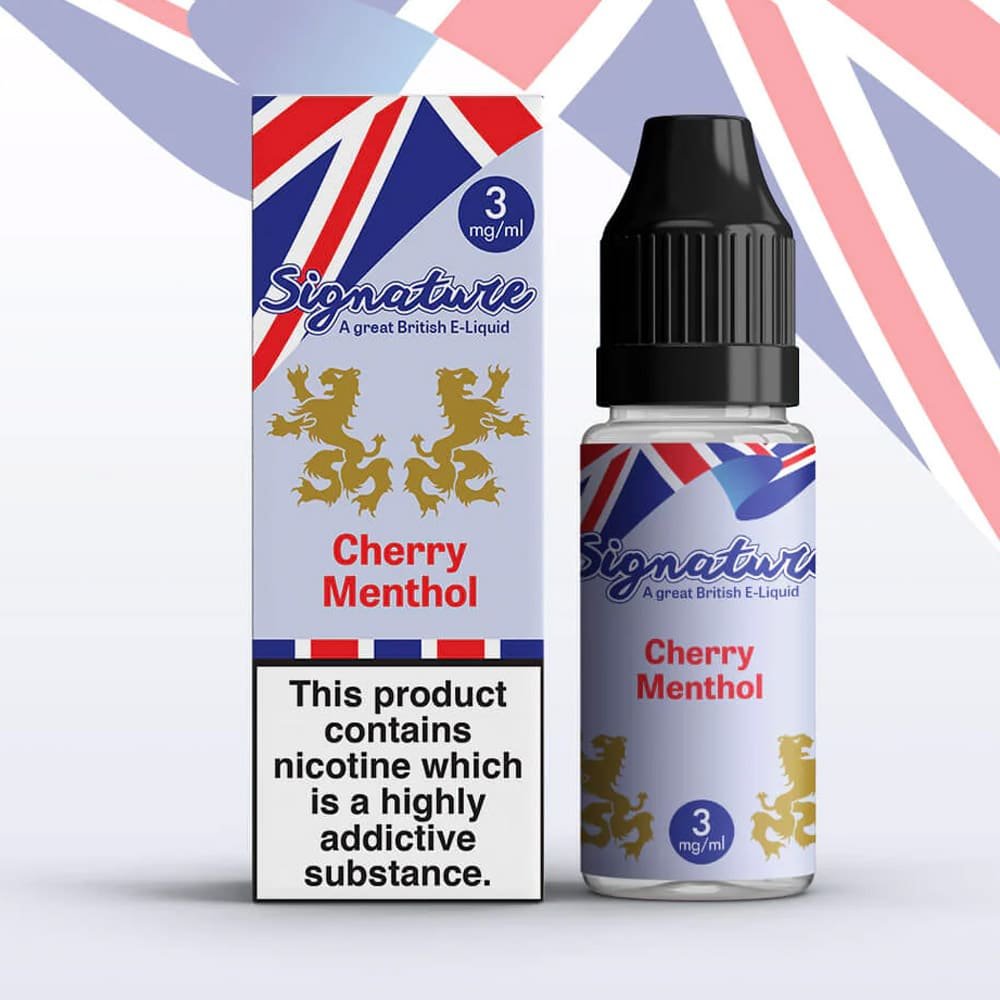 Cherry Menthol 10ml E-Liquid by Signature