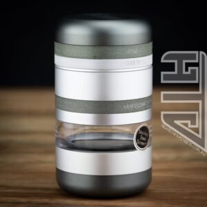 GR8TR® V2 Jar Grinder Matte Silver/Gun metal