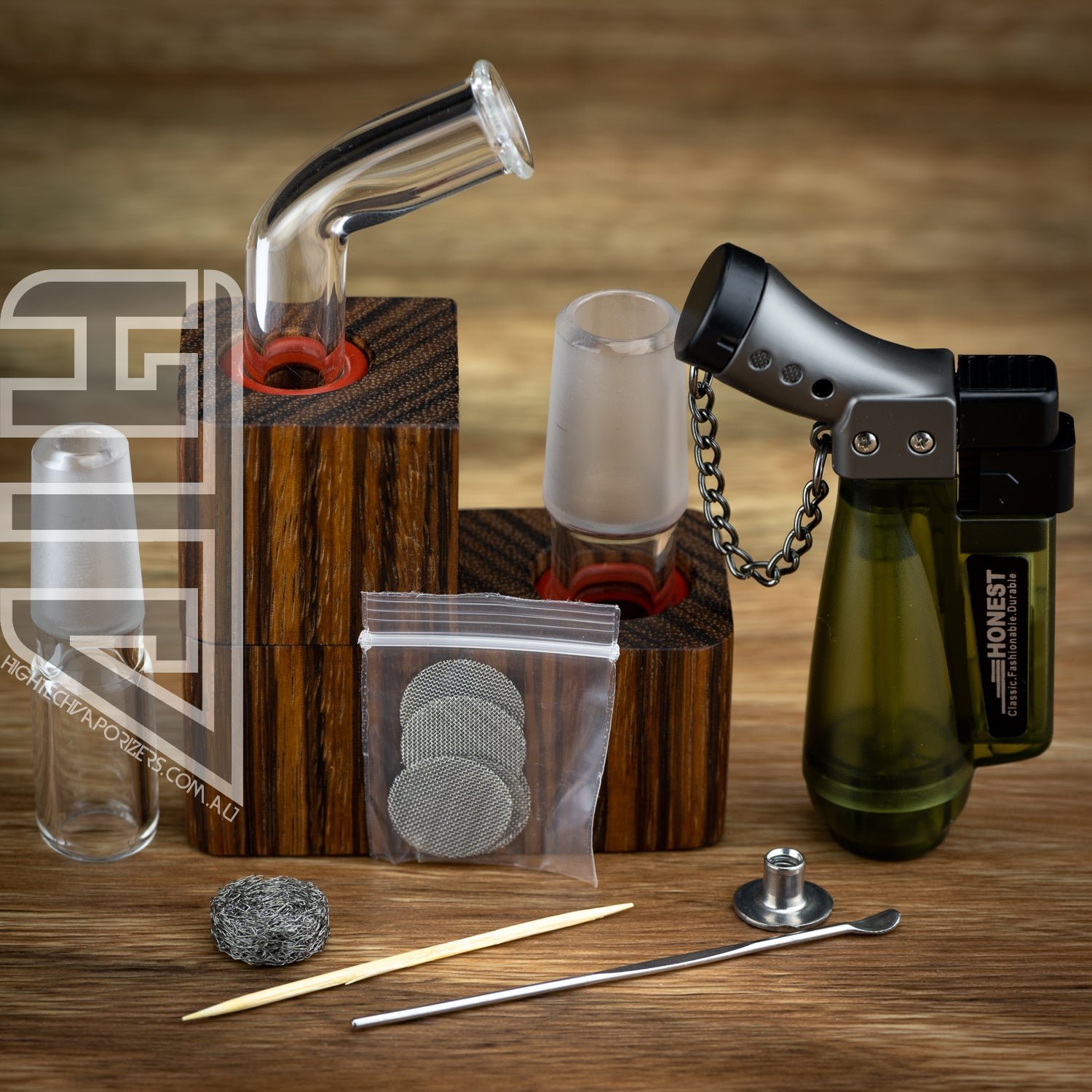 The New Flip Brick Zebrawood Flame Powered Extraction Device by Sticky Brick Labs - Image 3