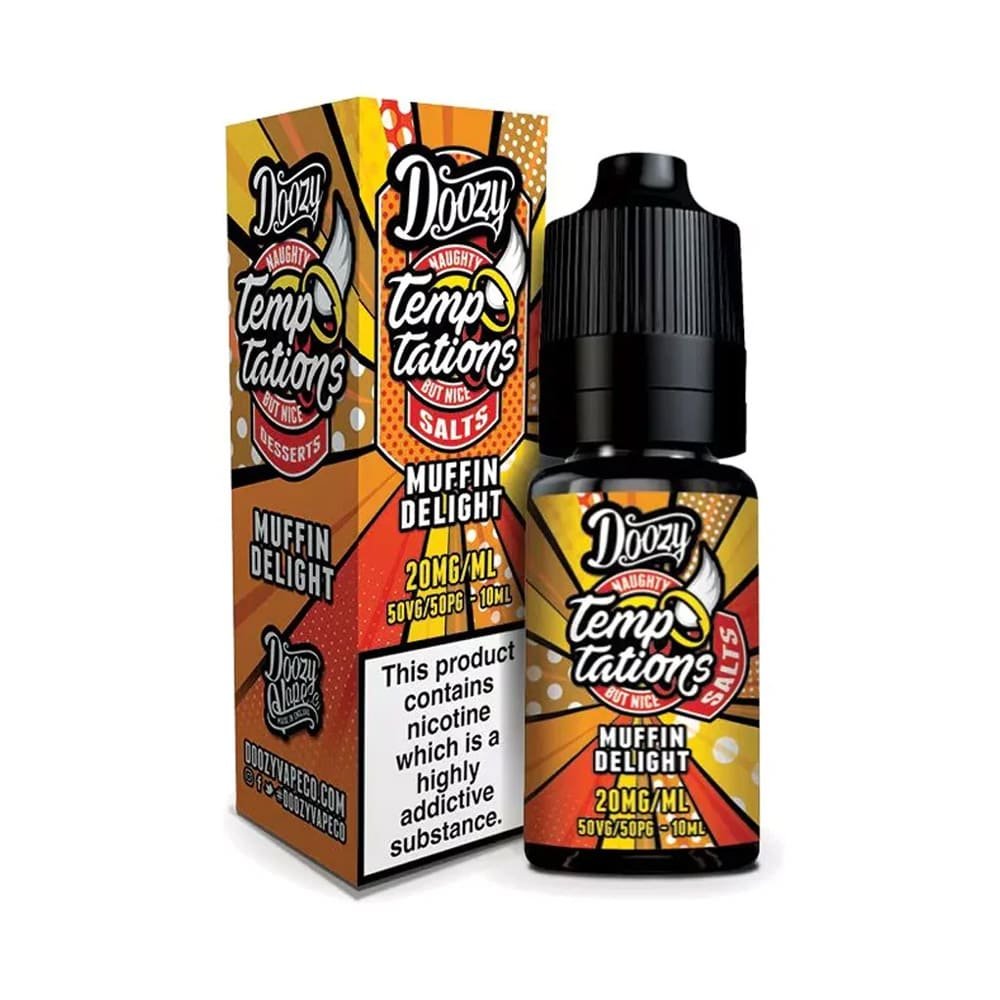 Doozy Vape Temptations Muffin Delight 10ml Nicsalt E Liquid