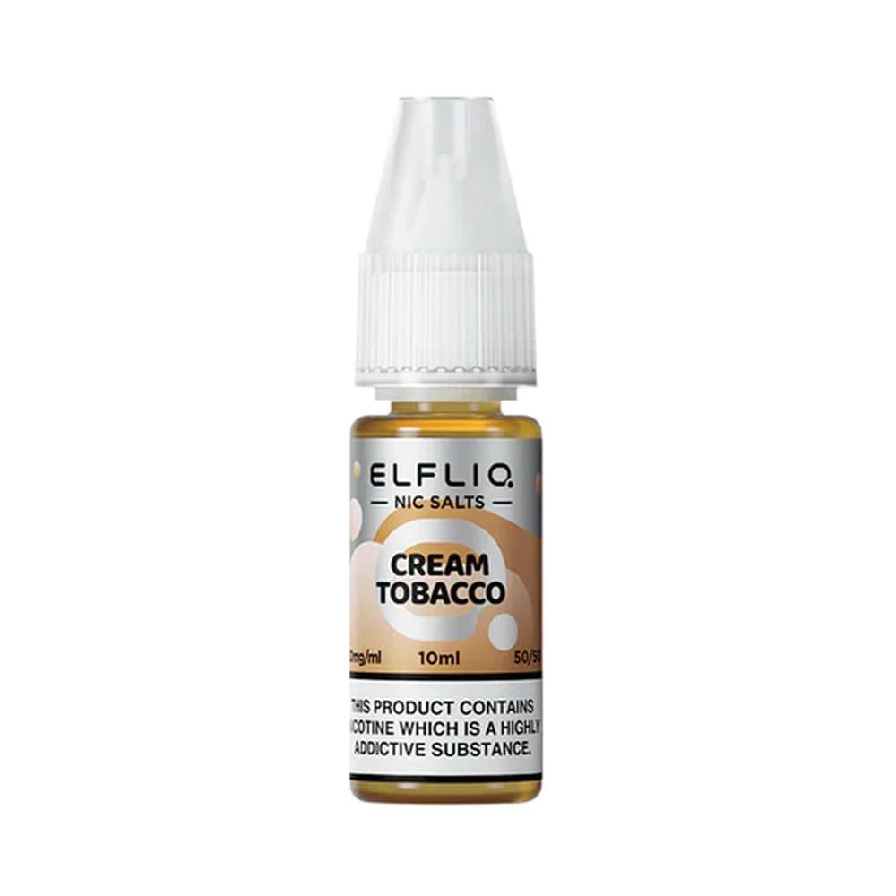 ELFLIQ Cream Tobacco 10ml Nic Salt E Liquid
