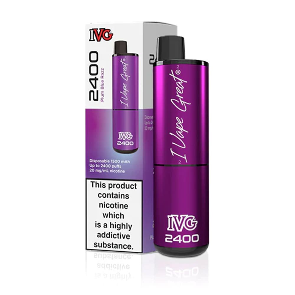 IVG Plum Blue Razz 2400 Puffs Prefilled Vape