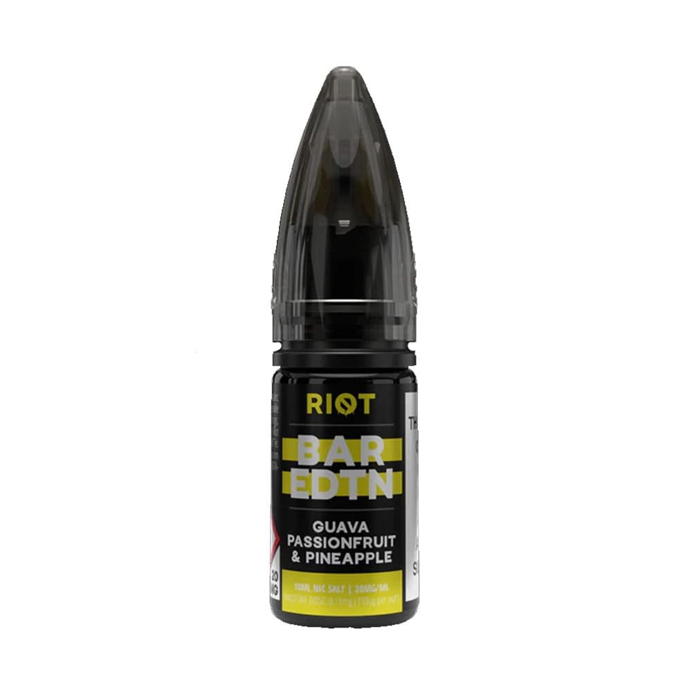 Guava Passionfruit Pineapple Riot Squad BAR EDTN 10ml Nic Salt E Liquid