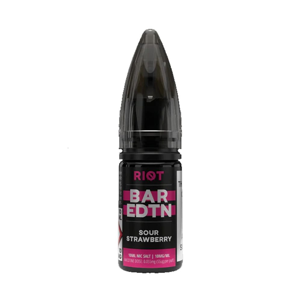 Sour Strawberry Riot Squad BAR EDTN 10ml Nic Salt E Liquid